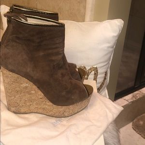 Jimmy Choo  wedge booties